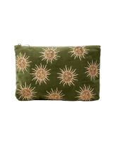 The Elizabeth Scarlett Sun Goddess Everyday Pouch in Fern Green