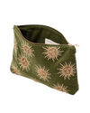 The Elizabeth Scarlett Sun Goddess Everyday Pouch in Fern Green