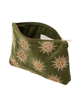 The Elizabeth Scarlett Sun Goddess Everyday Pouch in Fern Green