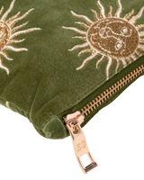 The Elizabeth Scarlett Sun Goddess Everyday Pouch in Fern Green