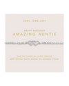 The Joma Jewellery Forever Your Happy Birthday Amazing Auntie Bracelet in Silver Plating