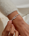 The Joma Jewellery Forever Your Happy Birthday Amazing Auntie Bracelet in Silver Plating