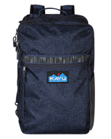 The Kavu Hauler Hills Backpack in Navy Topo