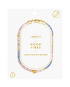 Happy Little Moments Good Vibes Anklet in Gold