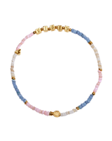 Happy Little Moments Good Vibes Anklet in Gold