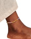 Happy Little Moments Good Vibes Anklet in Gold