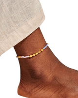 Happy Little Moments Good Vibes Anklet in Gold