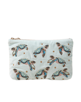 Baby Turtle Conservation Everyday Pouch in Ink Blue