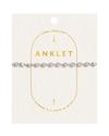Sparkle Chain Anklet in Silver