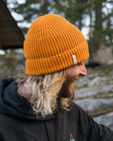 Compass Beanie in Sunrise Orange