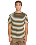 The Volcom Mens Level Stone Crew T-Shirt in Wren