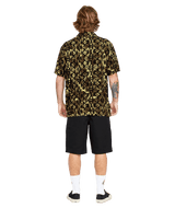 The Volcom Mens Bold Moves Shirt in Ginger Brown