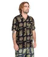 The Volcom Mens Tetsunori Shirt in Black