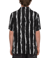 The Volcom Mens Hockey Dad Shirt in Stealth