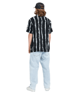 The Volcom Mens Hockey Dad Shirt in Stealth