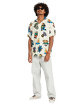 The Volcom Mens Bob Mollema Shirt in Light Beige