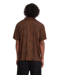 Utopias Print Shirt in Brown Horn