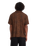 Utopias Print Shirt in Brown Horn