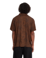 Utopias Print Shirt in Brown Horn
