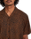 Utopias Print Shirt in Brown Horn