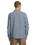 The Volcom Mens Levelstone Shirt in Blue Wash
