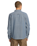 The Volcom Mens Levelstone Shirt in Blue Wash