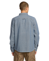 The Volcom Mens Levelstone Shirt in Blue Wash