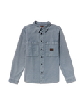 The Volcom Mens Levelstone Shirt in Blue Wash