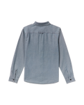 The Volcom Mens Levelstone Shirt in Blue Wash