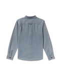 The Volcom Mens Levelstone Shirt in Blue Wash