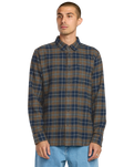 Caden Plaid Shirt in Navy