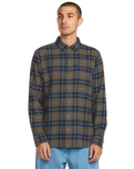 Caden Plaid Shirt in Navy
