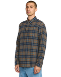 Caden Plaid Shirt in Navy