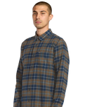 Caden Plaid Shirt in Navy