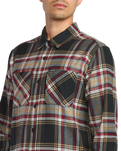 Netastone Flannel Shirt in Antique Black