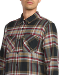 Netastone Flannel Shirt in Antique Black
