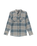 The Volcom Mens Netastone Flannel Shirt in Dark Slate