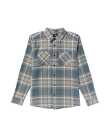 The Volcom Mens Netastone Flannel Shirt in Dark Slate