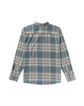 The Volcom Mens Netastone Flannel Shirt in Dark Slate