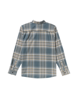 The Volcom Mens Netastone Flannel Shirt in Dark Slate