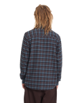 The Volcom Mens Caden Plaid Shirt in Raisin