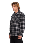 The Volcom Mens Hunkstone Shirt in Moonbeam