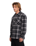 The Volcom Mens Hunkstone Shirt in Moonbeam