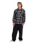 The Volcom Mens Hunkstone Shirt in Moonbeam