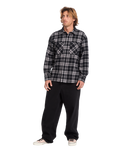 The Volcom Mens Hunkstone Shirt in Moonbeam