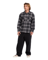 The Volcom Mens Hunkstone Shirt in Moonbeam