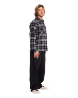 The Volcom Mens Hunkstone Shirt in Moonbeam