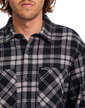 The Volcom Mens Hunkstone Shirt in Moonbeam