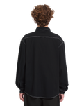 The Volcom Mens Levelstone Shirt in Black & White