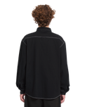 The Volcom Mens Levelstone Shirt in Black & White